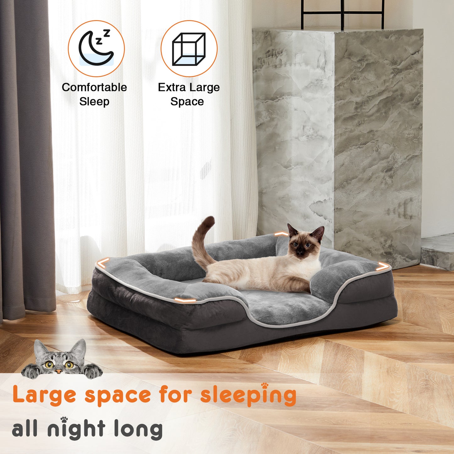 Memory Foam Bed for Small To Medium Dogs