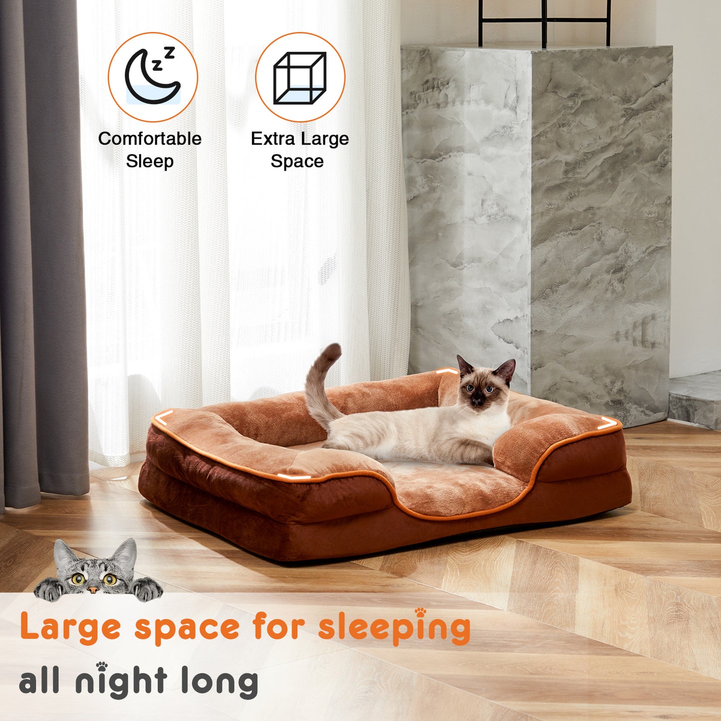 Memory Foam Bed for Small To Medium Dogs